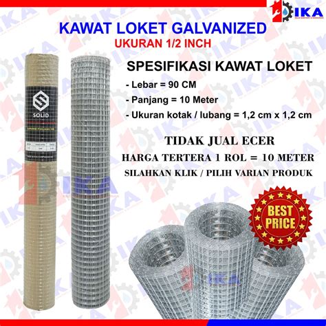 Jual Kawat Loket Galvanis Ram Putih Kawat Ayakan Putih 1 2 Kandang