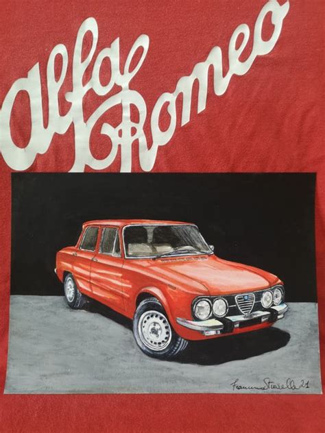 Picture Artwork Francesco Strevella Alfa Romeo Giulia Catawiki