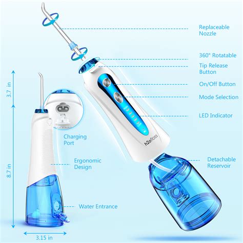 H Ofloss Oem Rechargeable Cordless Water Flosser Water Dental Jet With