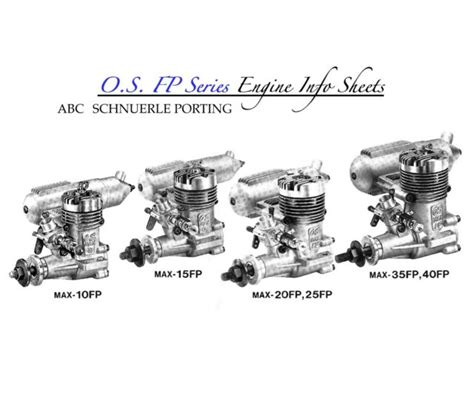 Os Max Fp Series Fp Fp Fp Fp Fp Fp Engine Info Sheets Ebay