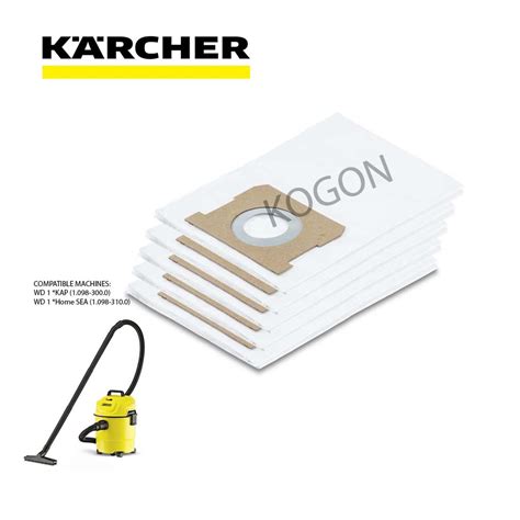 Karcher Paper Filter Bag Vacuum Cleaners Wd Mv Pack Ps