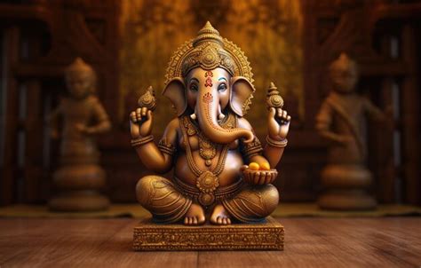 Premium Ai Image Lord Ganesha As The Remover Of Obstacles And Thought