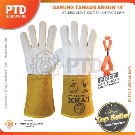 Jual Sarung Tangan Las Argon Kulit Inch Welding Glove Tahan Panas