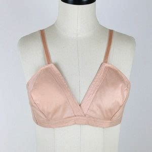 1940s Vintage Pink Cotton Bra Creazioni Margy 1950s Nude Brassiere