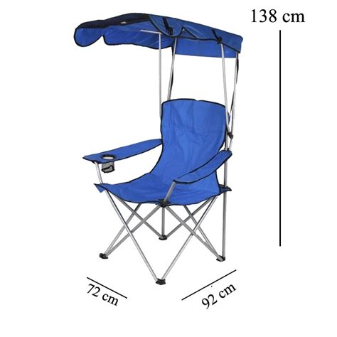 Camping Chair Beach Camping Armchair Foldable Chair Wtih Canopy ...