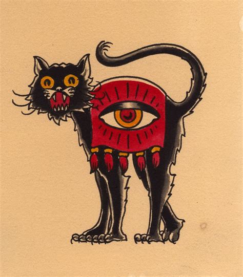 Blackmagic Black Cat Tattoos American Traditional Tattoo