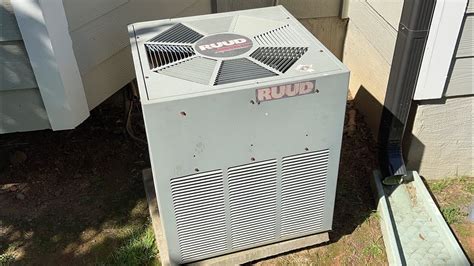 1992 Ruud Achiever X Central Air Conditioner Startup Shutdown YouTube