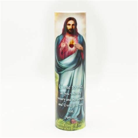 Saints T Collection 12 Promises Led Candle Beautiful Religious