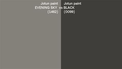 Jotun Paint EVENING SKY Vs BLACK Side By Side Comparison