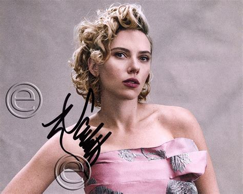 Scarlett Johansson Autographed Signed Photo 8 X 10 Print Photo Etsy