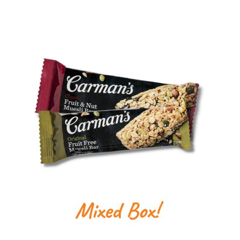 Carman S Traditional Muesli Bars Mixed Box Of Classic Fruit Nut And