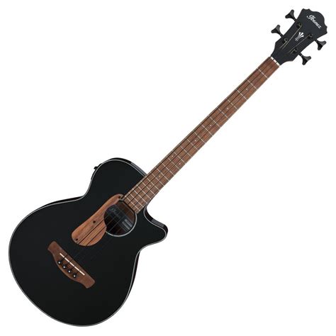 Ibanez Aegb24e Acoustic Bass Black High Gloss At Gear4music