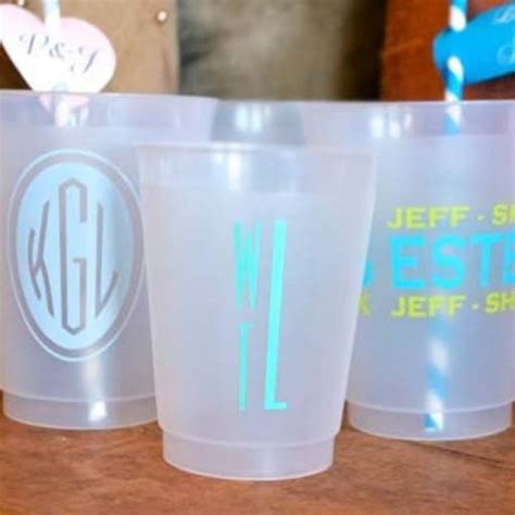 Personalized Frosted Shatterproof Party Cups Customizable Etsy