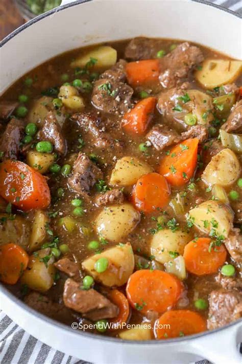 Beef Stew Recipe Homemade Flavorful Spend With Pennies