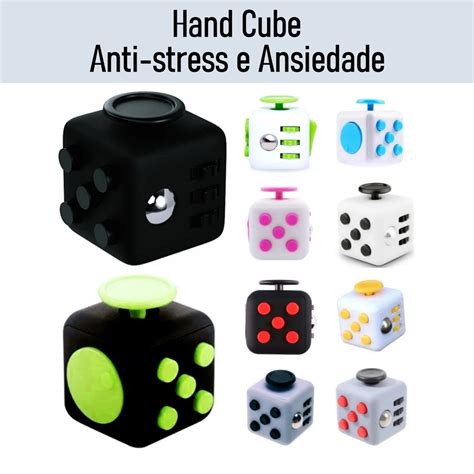 Fidget Cube Ansiedade Cubo Anti Estresse Dedo Apertar Hiperatividade