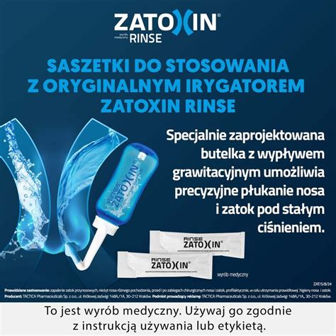 Zatoxin Rinse Zestaw Do P Ukania Nosa I Zatok Uzupe Nienie Proszek