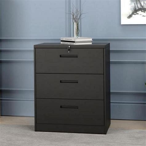 3 Drawer Metal Filing Cabinet With Lock Home Office 3 Drawer Lateral File Cabineta4 F4