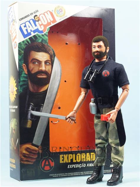 Brinquedos Raros Boneco Falcon Moreno Barba Aventura Explorador