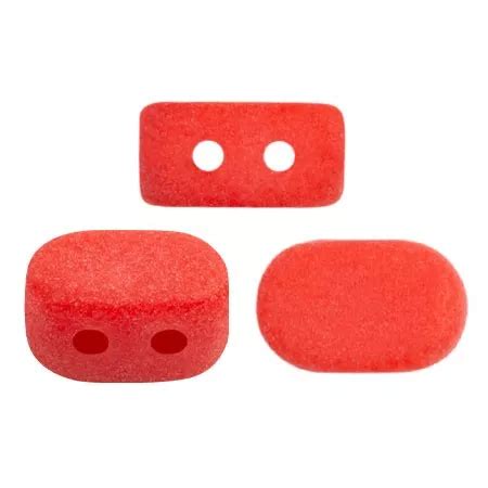 Perles En Verre Lipsi Par Puca X Mm Opaque Light Red Coral Mat