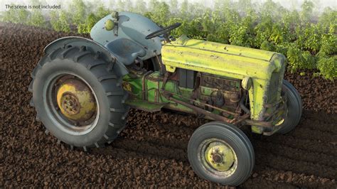 Vintage Tractors Collection 2 3D Model $169 - .3ds .obj .max .c4d .ma ...