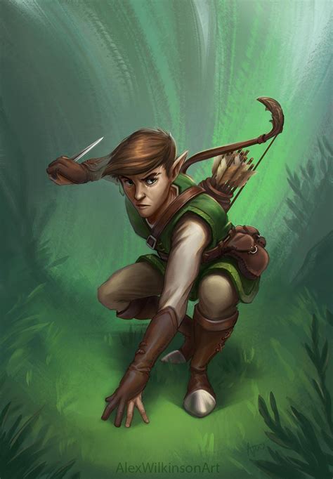 [oc][art] Wood Elf Ranger Commission R Dnd