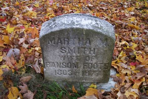 Martha M Smith Foote 1803 1877 Find a Grave äreminne