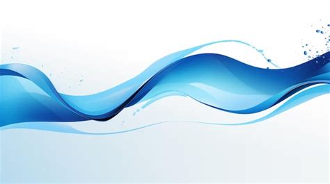 Premium Vector A Blue Wave With Water Splashing On It