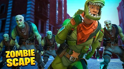 Escape The Zombie Horde Fortnite Custom Map Youtube