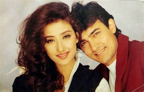 Aamir Manisha | Cute love couple, 90s bollywood, Aamir khan