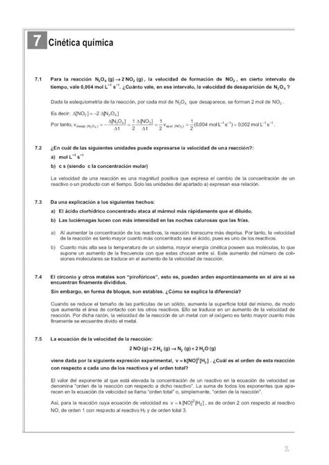 Pdf Quimica Ejercicios Resueltos Soluciones Cinetica Quimica