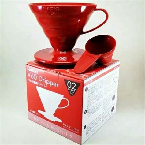 Promo Gelas Penetes Hario V Dripper Plastic Red Vd R Alat