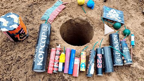 Xxl Firecrackers Vs Hole Test Powerful Pyrotechnics Youtube