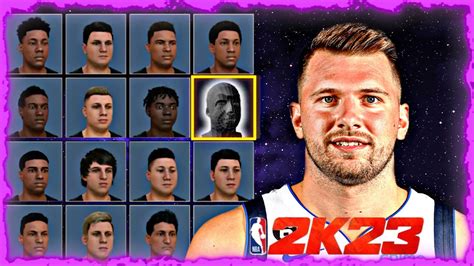 HOW TO MAKE BEST LUKA DONCIC FACE CREATION IN NBA2K23 CURRENT NEXT