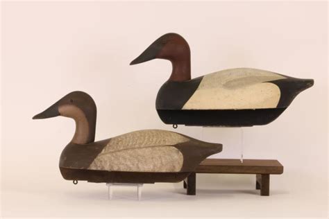 Sold Price Ken Harris Hen Drake Canvasback Duck Decoys From