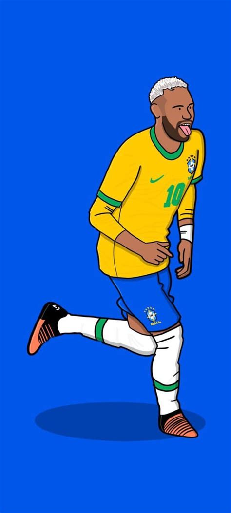 draw neymar cartoon