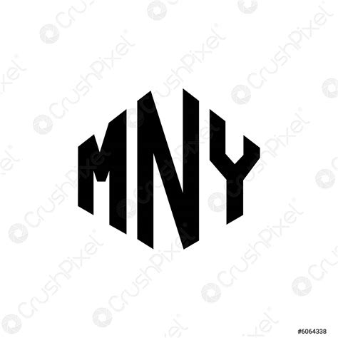 MNY letter logo design with polygon shape. MNY polygon and - stock vector 6064338 | Crushpixel
