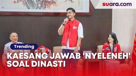 Kaesang Jawab Nyeleneh Soal Dinasti Ekspresi Prabowo Jadi Sorotan