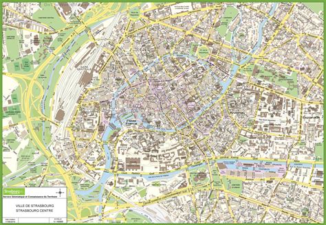 strasbourg city center map