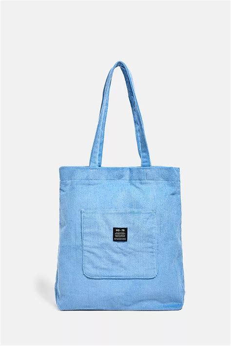 Uo Corduroy Pocket Tote Bag Urban Outfitters Uk