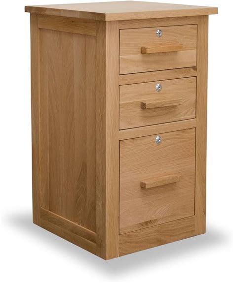 Ramece Arden Solid Oak Filing Cabinet Home Office Furniture Solid