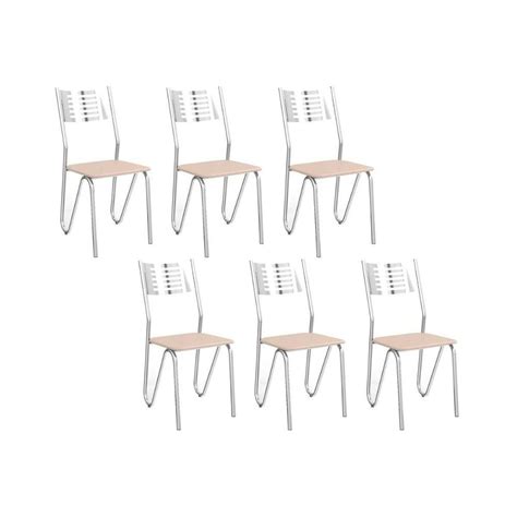 Cadeira Sala De Jantar N Poles C Kit Un Cromada Nude Kappesberg Camicado