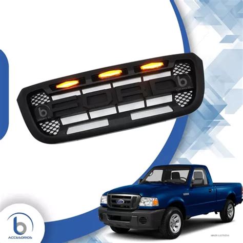 Parrilla Ford Ranger Tipo Raptor Luz Led Meses