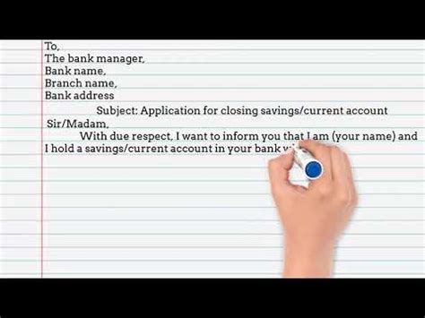 Application For Closing Bank Account How To Write An Application For