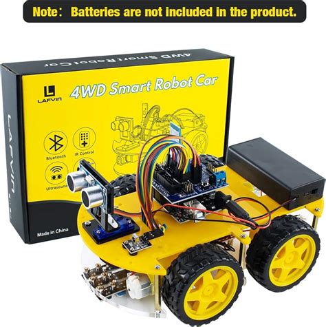 Lafvin Smart Robot Car Kit Include Ultrasonic Sensor R Board