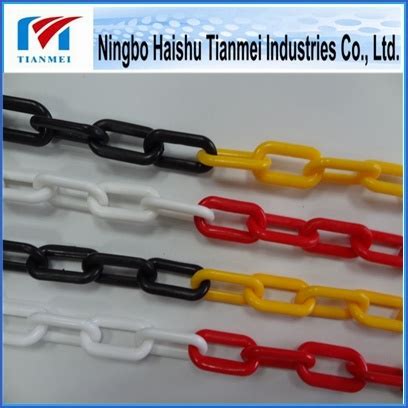 Double Color PE Road Safety Plastic Chain Traffic Cone Chain PE