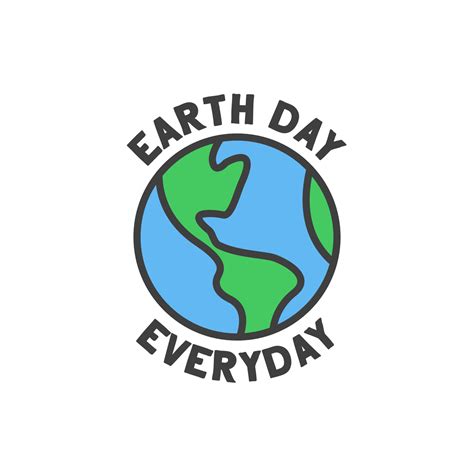 Earth day badge. Save the planet sticker. World Environment Day symbol ...