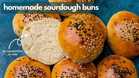 Sourdough Discard Hamburger Buns | Tastes of Lizzy T