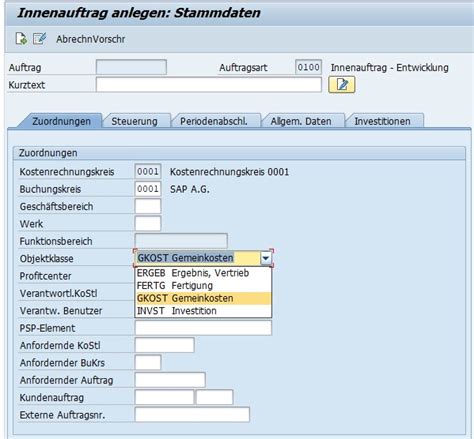 Innenauftrag In Sap Erp Einfach Erkl Rt Sap Lexikon