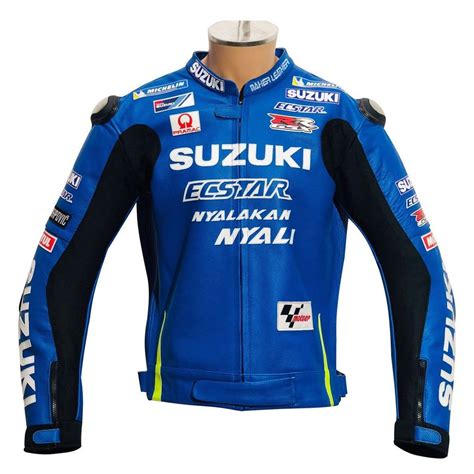 Suzuki Ecstar Gsxr Motorcycle Racing Biker 2 Piece Riding Jacket