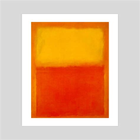 Mark Rothko , Orange And yellow , 1956, an art print by Yamna Faris ...